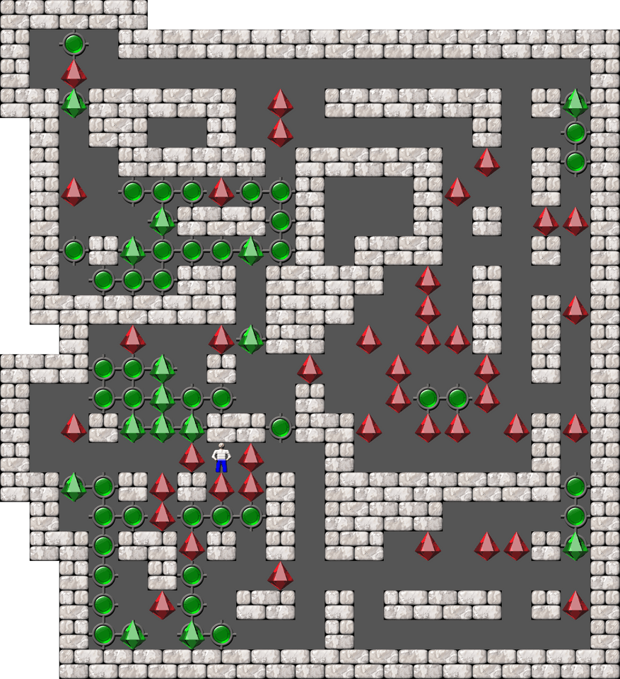 Sokoban Mass Remodel level 1350